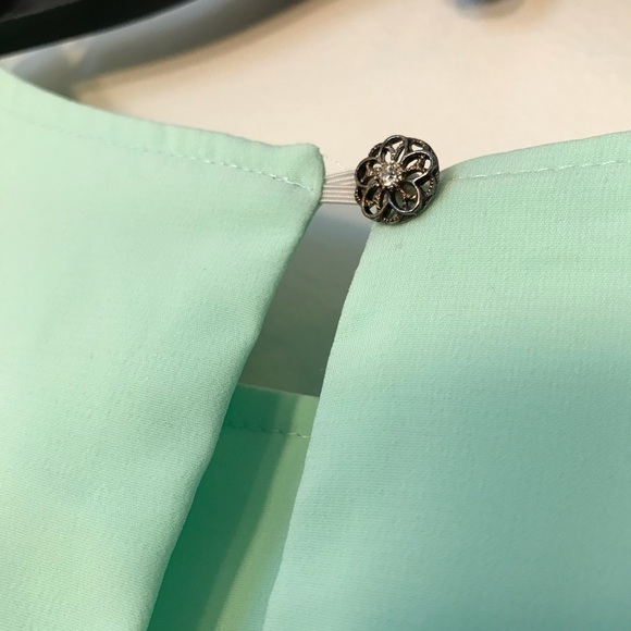 Annabella Mint Green shell tank top - Picture 3 of 4